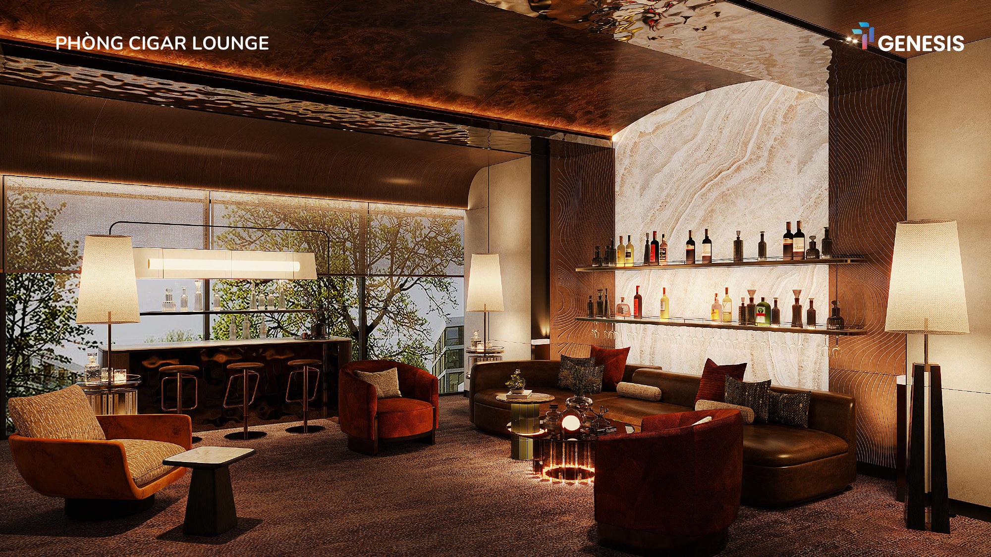 Phòng Cigar Lounge tại T&T Genesis